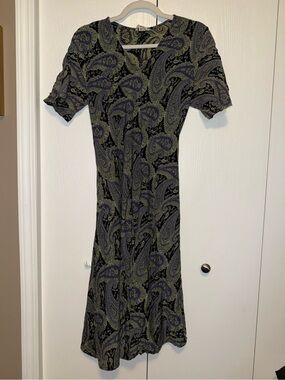 April Cornell Vintage Paisley V-Neck Dress